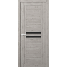 Дверь межкомнатная ALBERO West КАРОЛИНА Графит, стекло черное Дверь межкомнатная ALBERO West КАРОЛИНА Графит, стекло черное